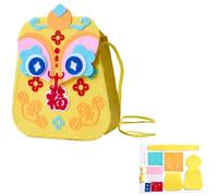 Kit de couture à coudre pour enfants - En feutre - Pour apprendre à coudre - Sacs à main - Cadeaux pour tout-petits et enfants - Kit de fabrication de sacs à main à bandoulière
