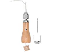 Kit de couture à la main pour poinçon en cuir, ensemble d'aiguilles professionnelles pour bricolage, maroquinerie, sacs en toile, chaussures, ceintures, tentes, poignée en bois