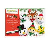 Kit de couture créatif - AVENUE MANDARINE - Mini Couz'IN - Pendentif de Noël - 6 accroches - 9 couleurs