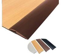 Kit de couture de tapis de sol, Bande de bord porte Transition en PVC, bandes garniture flexibles for tapis et bords sol, auto-adhésives, 80-150cm Long, noir/gris/marron(Style3,Length 140cm/55.1in)
