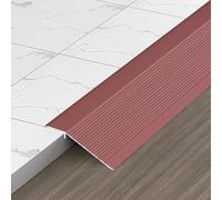 Kit de couture de tapis de sol, Bande de transition sol bois à carrelage, cannelure réductrice seuil en aluminium auto-adhésive, rampe d'entrée for porte extérieure(3,90cm/35 inch)