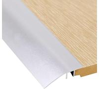 Kit de couture de tapis de sol, Bande de transition sol porte, bandes revêtement auto-adhésives/bandes connexion d'espacement, for une hauteur seuil inférieure à 1 Mm(Silver,Length 130cm/51 in)