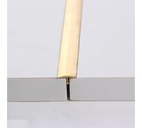 Kit de couture de tapis de sol, Bandes de transition sol en laiton, revêtements joints, seuils porte plats, bandes revêtement anti-rayures(12x4mm)