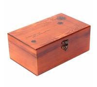 Kit de couture en bois massif pour usage domestique Grande boîte de rangement vintage pour couture Organisateur d'outils pour broderie au point de croix