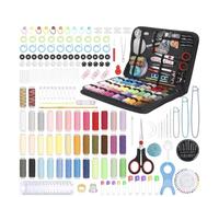 Kit de couture for débutants (fil multicolore, aiguilles, ciseaux, dé à coudre, kit réparation d'urgence et voyage) pour adultes, débutants(A 280Pcs-1Set)