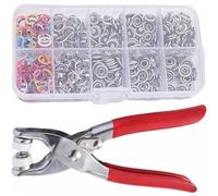 Kit De Couture Multifonction 100 Pièces Avec Boutons Métalliques Boutons-pression 5 Broches Boucles Colorées Invisibles Comprend Une Pince Fixation For L'artisanat Vêtements Bricolage(1set)