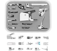 Kit de couture - ZOR® - 15 pièces - Adaptateur de pied presseur - Fermeture à glissière - Tige de machine à coudre