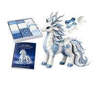 Kit de coutures d'animaux en feutre - Ensemble d'artisanat de créatures mythiques 3D à faire soi-même, kit de jouetss sur le thème de l'hiver arctique pour adultes, jeunes débutants, bibliothèque