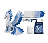 Kit de coutures d'animaux en feutre - Ensemble d'artisanat de créatures mythiques 3D à faire soi-même, kit de jouetss sur le thème de l'hiver arctique pour adultes, jeunes débutants, bibliothèque