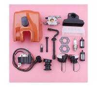 Kit de Couvercle de Filtre à air, Base de Bobine d'allumage, carburateur, adapté à la tronçonneuse MS250 MS230 MS210 11231401902 1123 358 7701, Bouchon d'huile