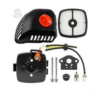 Kit de couvercle de filtre à air compatible avec Echo pour GT-225 PE-225 SRM-225 SHC-225, comprend un filtre de conduite à carburant pour joint d'amorçage pour l'entretien du souffleur et tondeuse