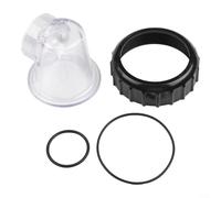 Kit de couvercle de pré-filtre transparent pour pompes de piscine SPS25 SPS50 SPS75 SPS100, comprend des joints toriques de 45 mm 79 mm et un raccord à vis, assemblage de couvercle en plastique