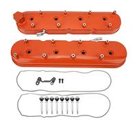 Kit de couvercle de soupape de moteur en fonte d'aluminium orange avec supports de bobine, remplacement haute performance pour moteurs LS1 LS2 LS3 LS6 LS7 5.3 6.0 6,2L