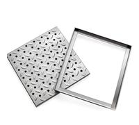 Kit De Couvercles De Drain pour L'extérieur, Couvercle De Drain Carré pour L'extérieur, Grille De Drain pour Terrasse, Cour, Jardin(30x30cm)