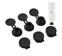 Kit de couvercles de vidange de bouteilles, connecteur de d'adaptateurs de 6 pièces, ensemble de bouteilles retourneuses à couvercles inversés de 3 tailles, obtenez chaque goutte de lotions
