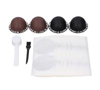 Kit de Couvercles Réutilisables en Aluminium Vertuoline, Capsules à Forte étanchéité, 100 Feuilles, 4 Bouchons, pour Vertuo, Dosettes Rechargeables, Opération Facile