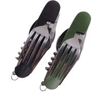 Kit de couverts de camping 6 en 1 en acier inoxydable pliant pour randonne et pique-nique Jardin piscine < Barbecue et p