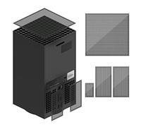 Kit de couverture de filtre à poussière Compatiable pour Xbox Series X Dust Filtre de couverture pour boîtier supérieur (Un ensemble de filets anti-poussière)