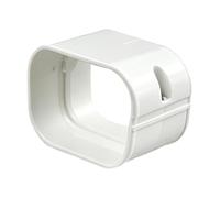 Kit de couverture de ligne climatiseur en PVC blanc pour climatiseur, avec capuchon d'entrée murale, coudes plats et standard à 90°, raccordement, extrémité et capuchon mural