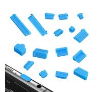 Kit De Couverture De Porte D'ordinateur - Ensemble De Tapis De Poussière En Silicone Doux, Protections Pour Ordinateur Portable | 16pcs Type C USB Audio RJ45 Plugs, Anti Caps Avec Conception De