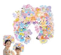 Kit de couvre-chefs en forme de fleur faite à la main pour, accessoires pour cheveux avec tutoriel vidéo détaillé pour spectacles, photographie, festivals culturels