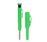 Kit de Crayons de Charpentiers Solides, Outil de Scribe de Crayon de Construction Mécanique à Long Nez Portable avec Taille-crayon Intégré pour le Travail du Bois avec Capuchon sans Fente pour les Con