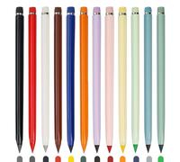 Kit de crayons de couleur - 15 x 0,7 cm - Crayons de réutilisables - Lot de 12 bâtons de croquis artistiques résistants à la casse | Accessoires de dessin lisses qui ne se décolorent pas pour la