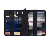 Kit De Crayons Pour Croquis De Couleur, Ensemble De 51 Pièces/Ensemble, Hb-Cbpb051, Fournitures De Peinture Pour Croquis Avec Sac De Transport À Fermeture Éclair, 51 Pièces/Ensemble