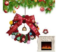 Kit De Création Couronnes De Noël - Activité Manuelle Hivernale avec Accessoires Décoratifs Festifs, Artisanat DIY pour Maison | Décoration pour Fenêtre, Mur, Cheminée, Clôture, Terrasse, Restaurant