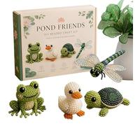 Kit de création d'animaux 3D en perles | Kit artisanal animaux de perles - Kit de broderie facile avec perles, pour débutants, adultes, passionnés, jours de pluie, maison, famille, camp, été, voyage
