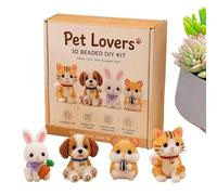 Kit de Création d'Animaux en Perles 3D - Coffret Animaux en 3D à Fabriquer - Kit De Perles Et Accessoires | pour Adultes, Hommes, Femmes, Adolescents, Filles, Débutants, Amateurs, et Passionnés de Loi
