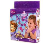 Kit de création de bijoux - Disney - Sofia - Pour enfants - À partir de 3 ans - Perles et accessoires