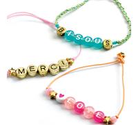 Kit de création de bracelets Perles alphabet