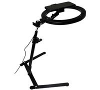 Kit de création de Contenu avec Anneau Lumineux réglable 10 Pouces et Support, Support téléphone à Commande sans Fil avec lumière pour vidéos Cuisine