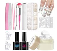 Kit De Création Pour Ongles - Gel de Construction Solide pour Sculpture d'Ongles | Motifs Sculptés, Manucure Pour Débutants, Professionnels Et Cadeaux Familiaux