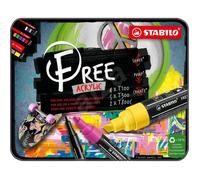 Kit de création - STABILO - 11 marqueurs - Pointes mixtes - Opaque