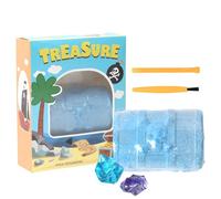 Kit de creusement de Pierres précieuses pour, en Forme de boîte au trésor et Cristaux, pour Creuser des Pierres précieuses, kit Scientifique éducatif pour Filles et garçons