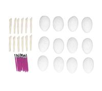 Kit de Creuser des œufs d'animaux, modèle d'insecte éducatif passionnant, Ensemble de Jouets pour Enfants, Cadeau de fête d'anniversaire, matériau PVC, 12 œufs Inclus