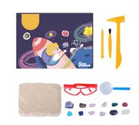 Kit De Creuser En Cristal, Jouets D'Excavation De Minéraux, Jeu De Pierres Précieuses De Découverte, 12 Vraies Pierres Précieuses, Outils Professionnels De Creuser, Géologie, Archère