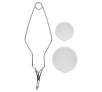 Kit de Creuset pour Fusion Or Argenté, Compact, Pince | Quartz et Acier Inoxydable, Double Cuve pour Métallurgie et Raffinage, Usage Bijouterie, Accessoire Inclus