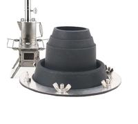 Kit de cric de poêle pour tente - Cric de toit flexible - Tuyau de toit flexible, four à bois de cheminée, tente d'aération clignotante pour tente cloche, yourte