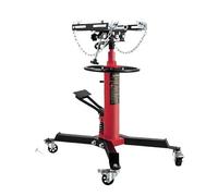 Kit de cric Voiture Cric de Levage de Voiture, cric de Transmission télescopique hydraulique, Support de Sol avec pédale, Roue pivotante, palan de Garage Ciseaux Portable(1660LBS Red)