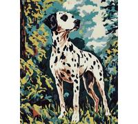 Kit De Crochet Animal Fantastique Dalmatienkits De Crochet De Loquet Diy Ensemble De Tapis À Crochet De Loquet Imprimés Fabrication De Tapis De Tapisserie Diy Pour Adultes Débutants Décora 35x46in