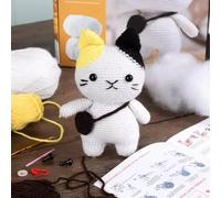 Kit de crochet animal Rex London Cat Blanc 12x8x17 cm