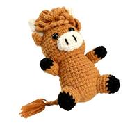 Kit De Crochet - Apprenez À Crocheter Pour Les Débutants | Guide Vidéo Étape Par Étape Conception De Vache, Kit De Tricot Pour Cadeaux D’anniversaire, Kits D’artisanat Vache Des Highlands, Kits De Dém