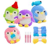 Kit de crochet coloré pour les débutants, kit de crochet pour les débutants, kit de crochet mignon, kit complet de crochet avec matériaux, projet de crochet facile pour les débutants, Crochet