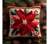 Kit De Crochet De Loquet Pour Adultes,Animaux De Dessins Animés 43X43Cm,Kit Point Noué Á Faire Coussin Broderie Debutant Diy Latch Hook Kit Broderie Au Point De Croix Pour Cadeaux,Décoration