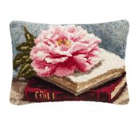 Kit De Crochet De Loquet Pour Adultes,Animaux De Dessins Animés 43X43Cm,Kit Point Noué Á Faire Coussin Broderie Debutant Diy Latch Hook Kit Broderie Au Point De Croix Pour Cadeaux,Décoration