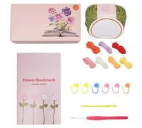 Kit de crochet de marque-page pour débutants, kit de crochet de marque-page pour débutant, kit de, kit de bricolage avec fil,