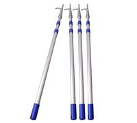 Kit de Crochet de Quai télescopique - Ensemble de 4 pièces, Tige de poussée réglable en Aluminium de 9,8 Pieds pour Un amarrage et Une récupération faciles, idéal pour l'embarquement dans Le